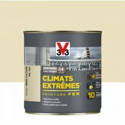 V33 Peinture Fer Extérieur Climats Extrêmes® V33 Beige Calcaire Brillant 0.5 L