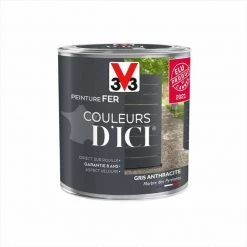 V33 Peinture Fer Extérieur Couleurs D'ici® V33 Gris Anthracite Velours 0.5 L 11 V33 Peinture Fer Extérieur Couleurs D'ici® V33 Gris Anthracite Velours 0.5 L -V33 Soldes v33 peinture fer exterieur couleurs dici v33 gris anthracite velours 05 l L 821 60364836 5