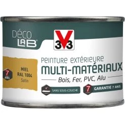 V33 Peinture Multimatériau Extérieur Décolab® V33 Miel Satiné 0.125 L -V33 Soldes v33 peinture multimateriau exterieur decolab v33 miel satine 0125 l L 821 35175749 4