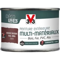 V33 Peinture Multimatériau Extérieur Décolab® V33 Rouge Basque Satiné 0.125 L -V33 Soldes v33 peinture multimateriau exterieur decolab v33 rouge basque satine 0125 l L 821 35175155 4