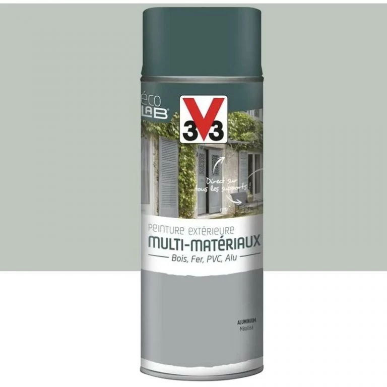 V33 Soldes -V33 Soldes bombe de peinture aerosol v33 deco lab exterieure multi materiaux aluminium metallise 04 l aluminium L 480385 52967064 1 768x768 1